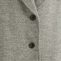 Restored Herringbone Oversized Coat