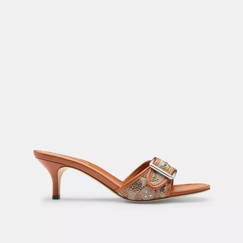 Margot Sandal Crystal Signature Jacquard