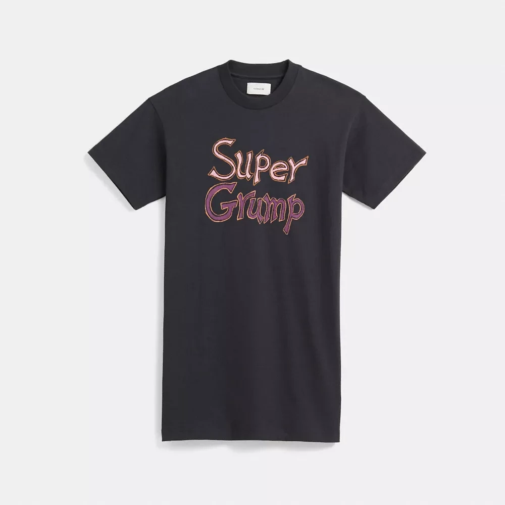 Restored Super Grump T Shirt Dress