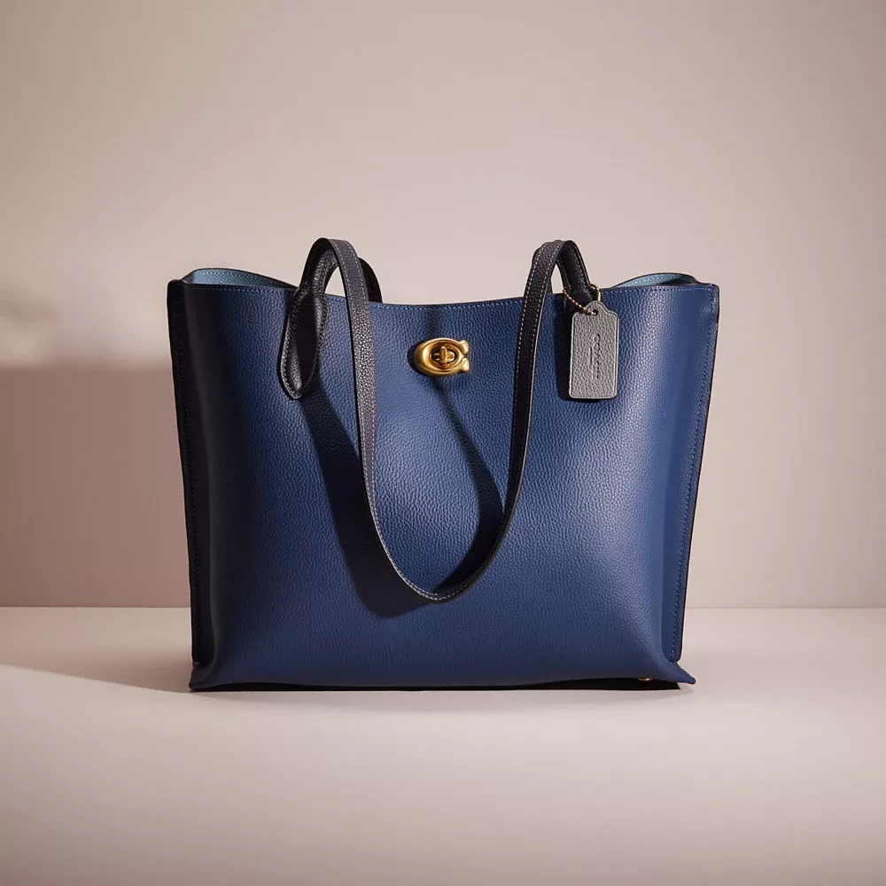 Restored Willow Tote Colorblock With Signature Canvas Interior