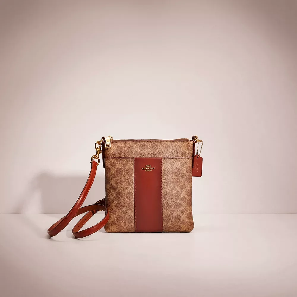 Restored Kitt Messenger Crossbody In Colorblock Signature Canvas