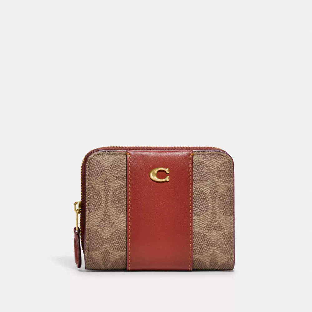 Essential Billfold Wallet In Colorblock Signature Canvas