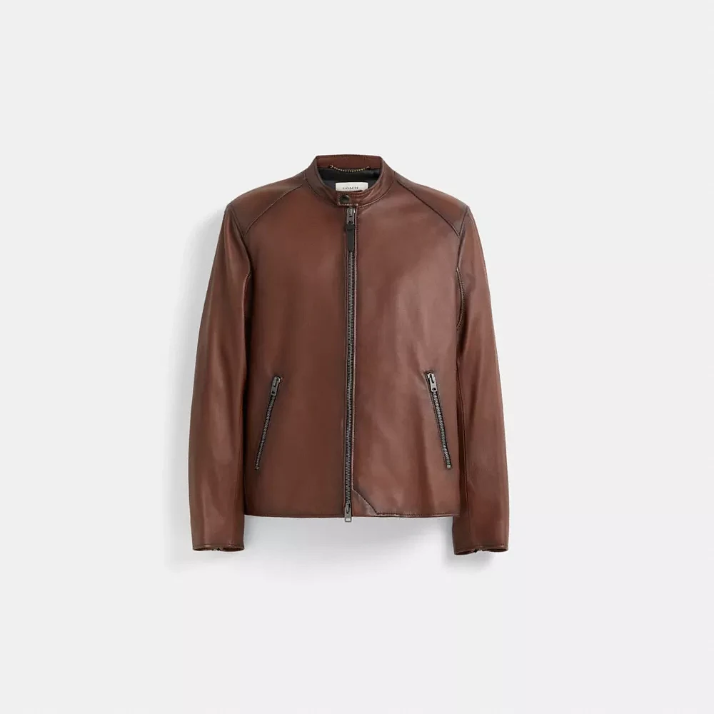 Restored Icon Leather Racer Jacket