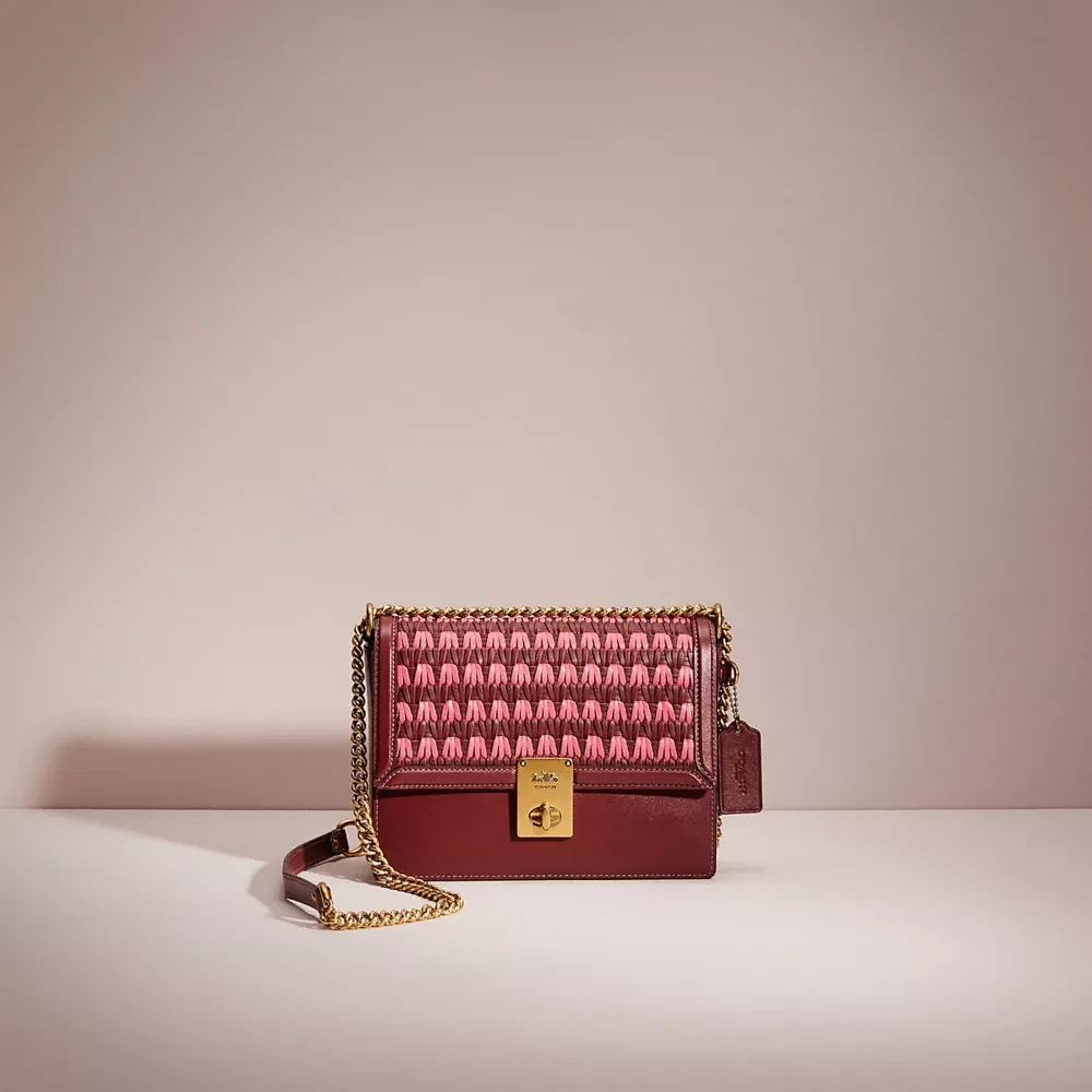Restored Hutton Shoulder Bag With Weaving