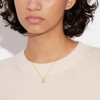 Signature Crystal Pearl Pendant Necklace