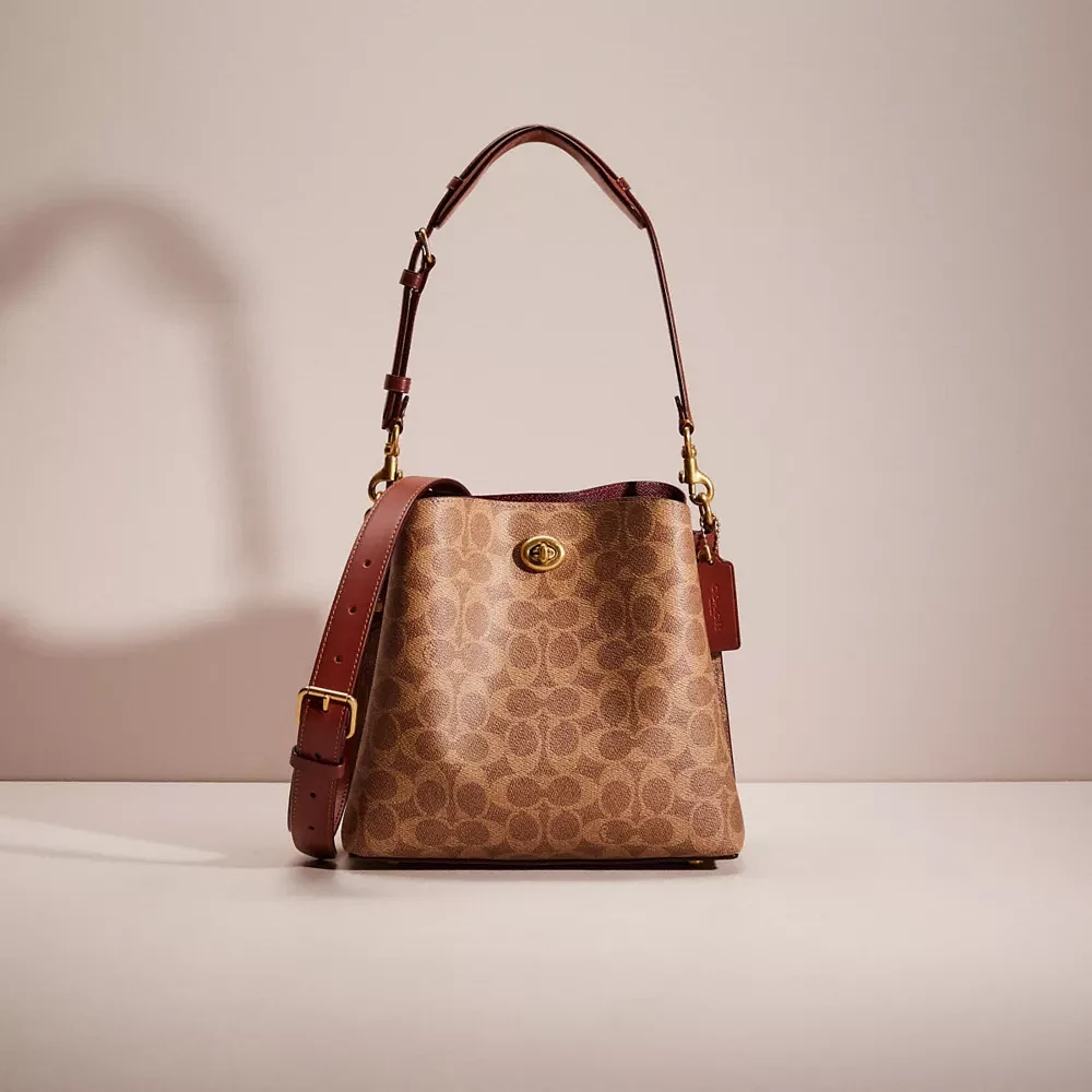 Restored Willow Bucket Bag In Signature Canvas