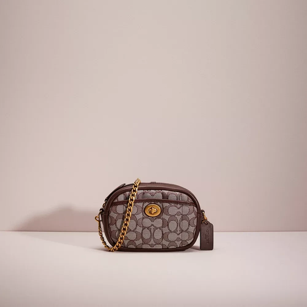 Restored Small Camera Bag In Signature Jacquard With Quilting