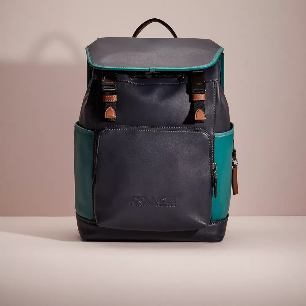 Restored League Flap Backpack In Colorblock