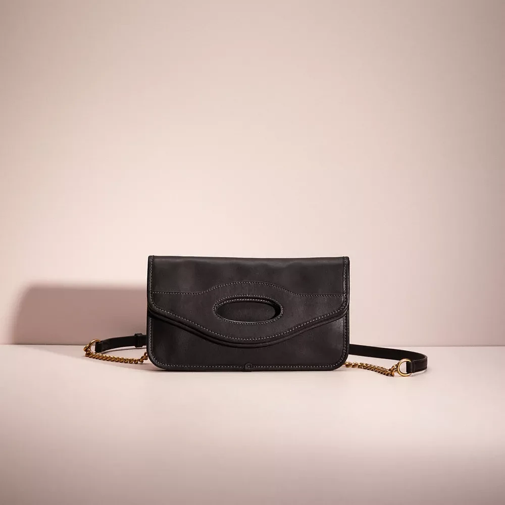 Restored Foldover Cut Out Clutch Crossbody