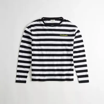 Long Sleeve T Shirt With Stripe Pattern