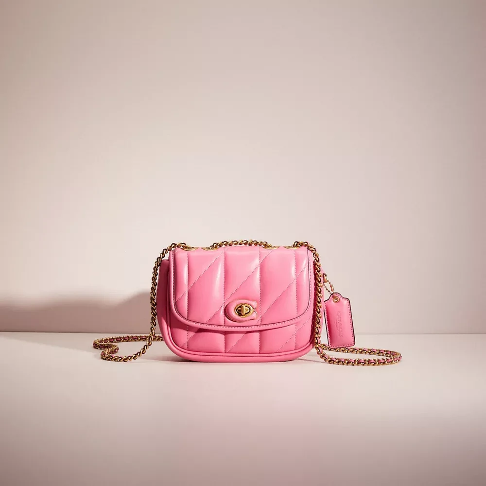 Restored Pillow Madison Shoulder Bag With Quilting