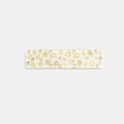 Signature Resin Wide Hair Barrette