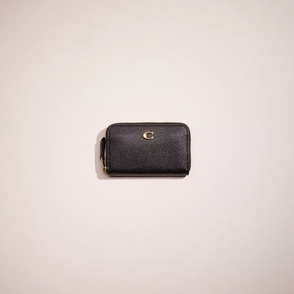 Restored Small Zip Around Card Case