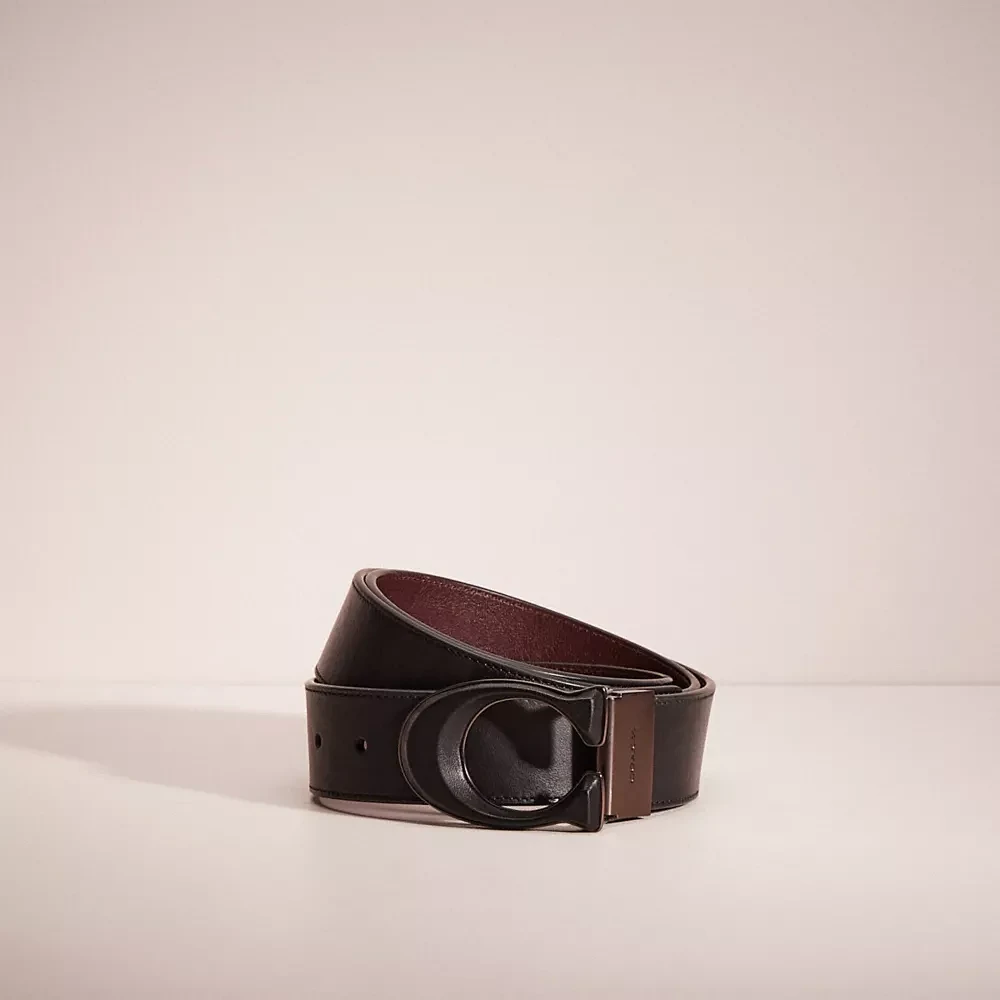 Restored Signature Buckle Cut To Size Reversible Belt, 38 Mm