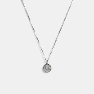 Sterling Silver Coin Pendant Necklace