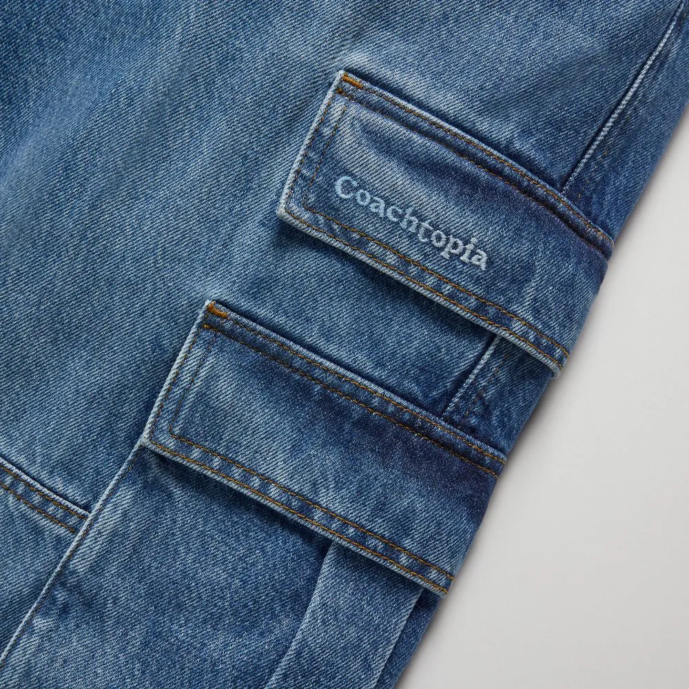 Denim Cargo Pants