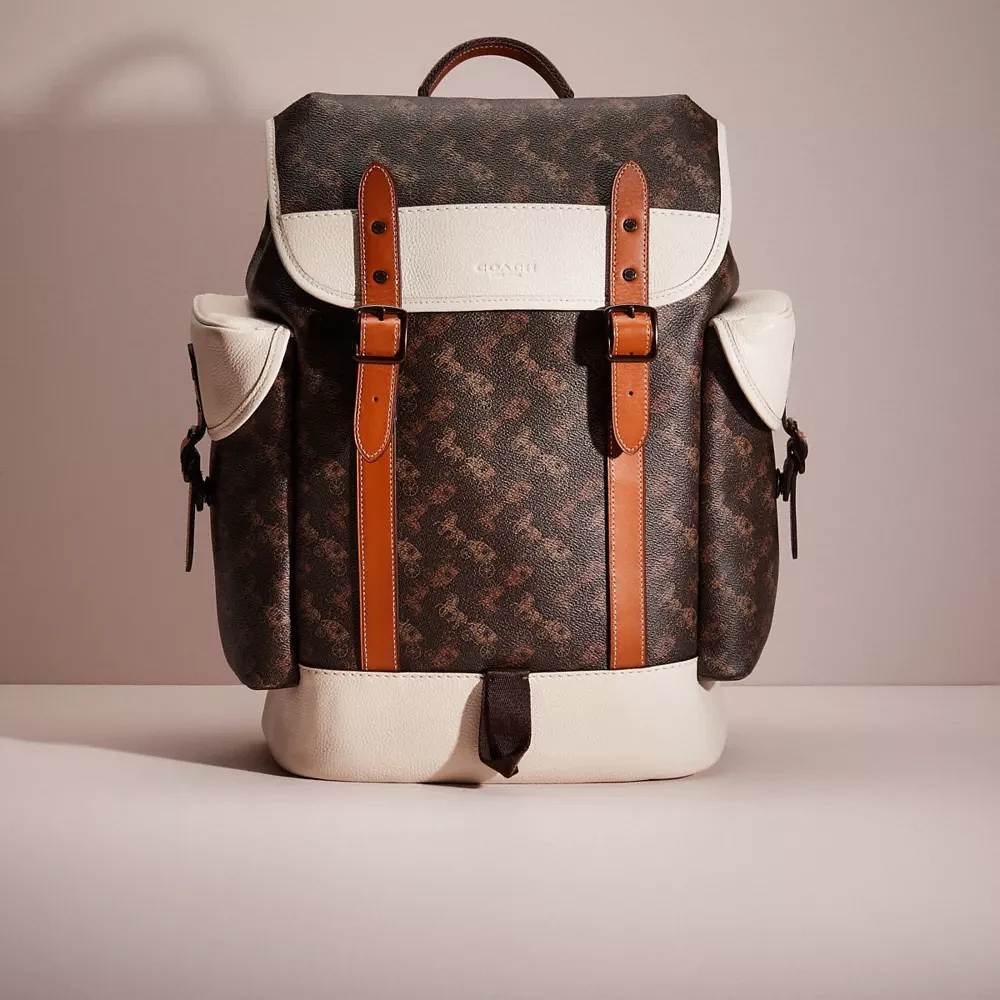 Restored Hitch Backpack With Horse And Carriage Print