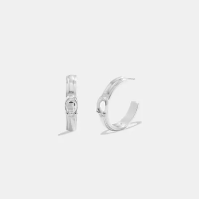 Sculpted Signature Hoop Earrings