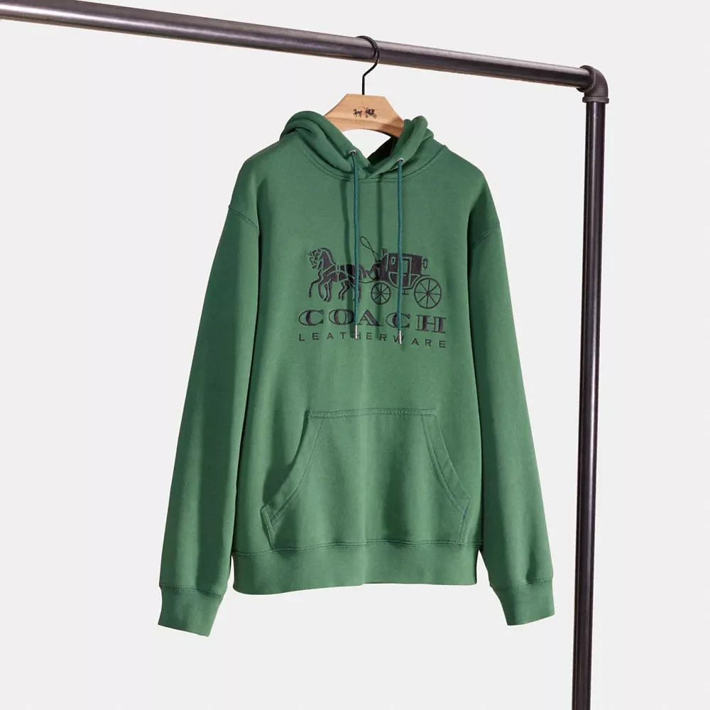 Restored Horse And Carriage Hoodie In Organic Cotton