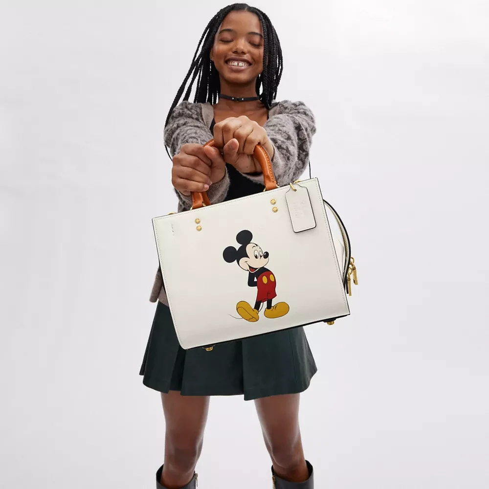 Disney X Coach Rogue Bag 25 With Mickey Mouse