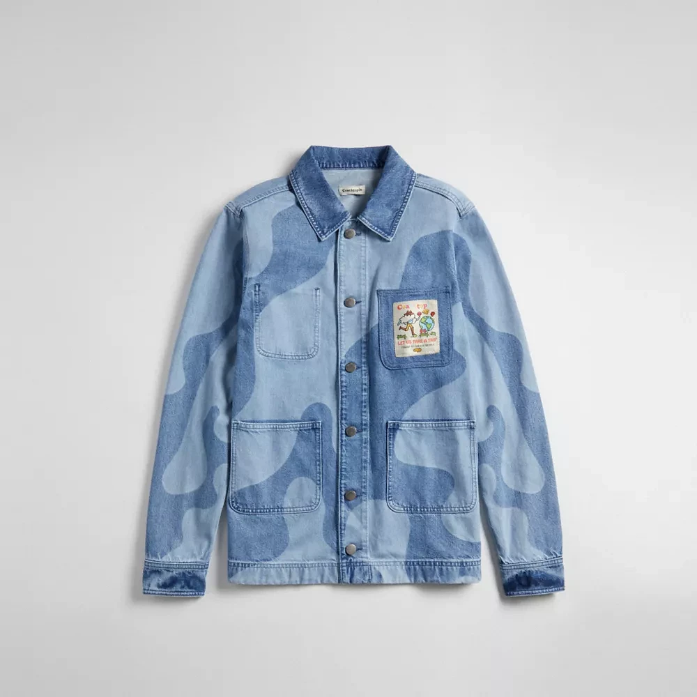 Jean Jacket In Wavy Wash