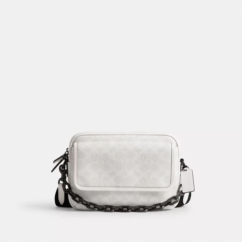 Charter Flap Crossbody Bag 24 Signature Canvas