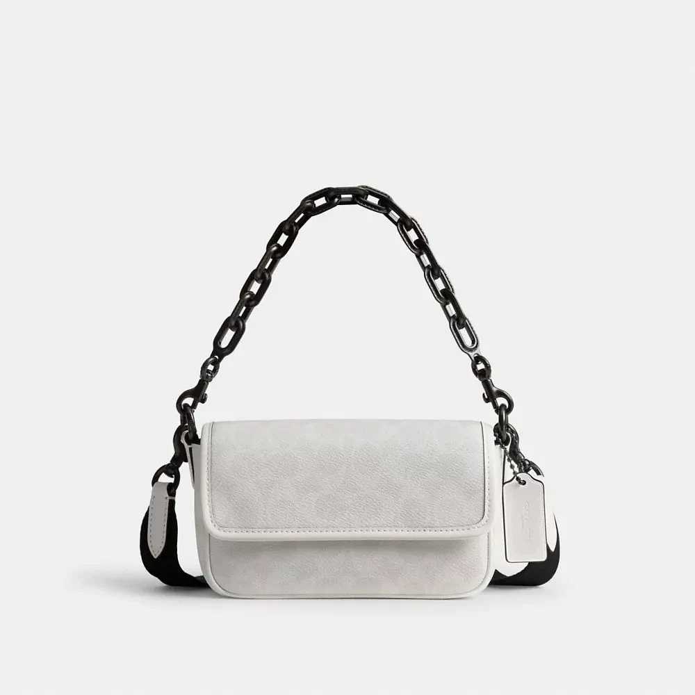 Charter Flap Crossbody Bag 18 Signature Canvas