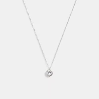 Halo Heart Pendant Necklace