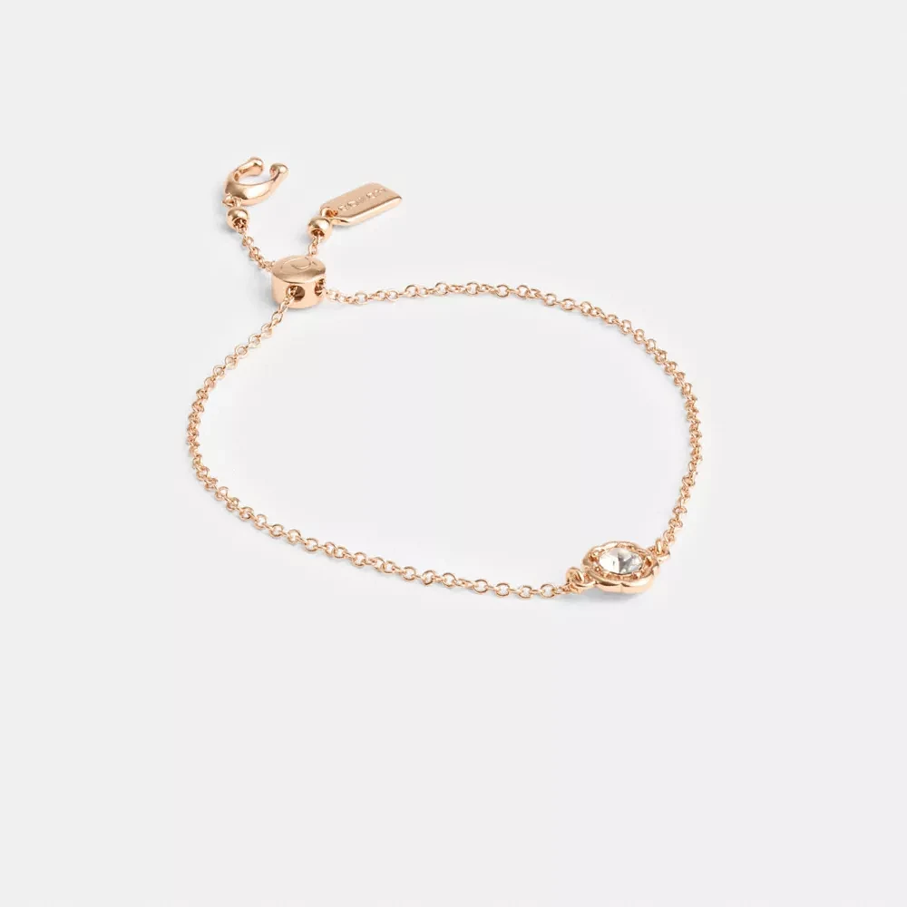 Halo Tea Rose Slider Bracelet