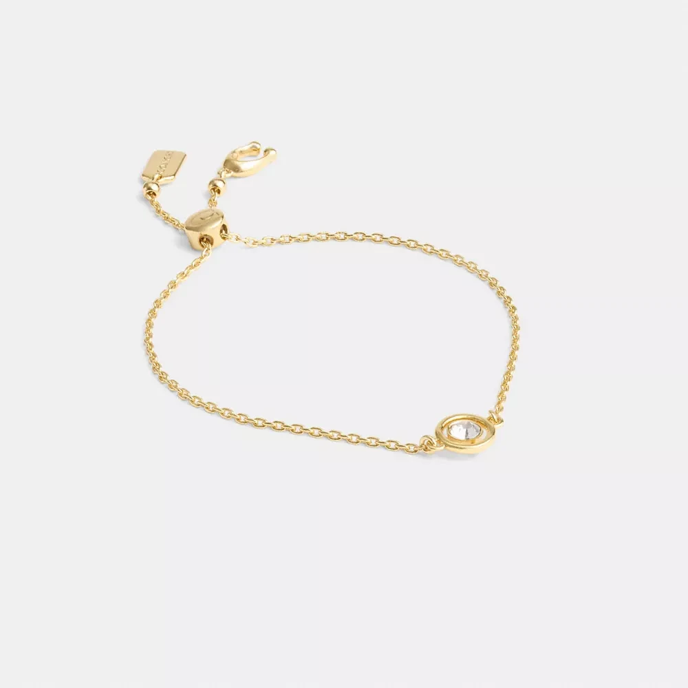 Halo Round Slider Bracelet