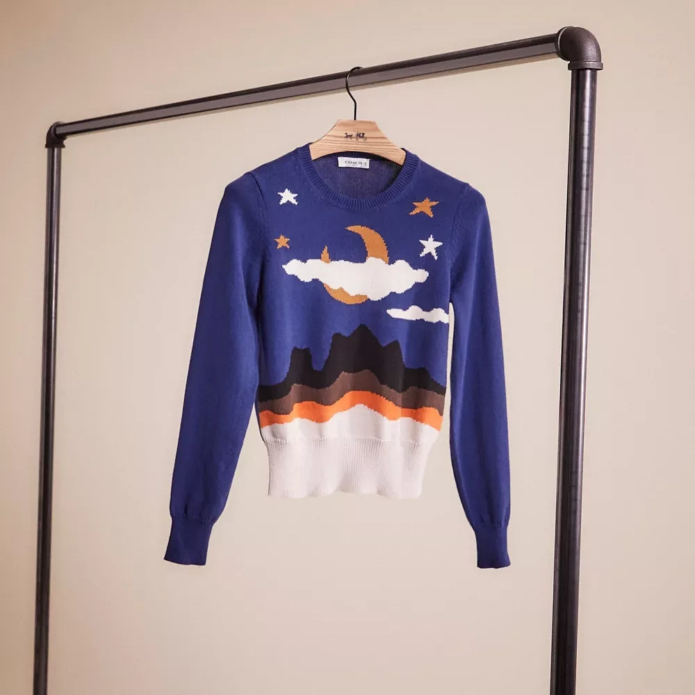 Restored Moonscape Crewneck Sweater
