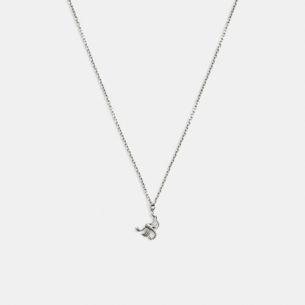 Sterling Silver Scorpion Pendant Necklace