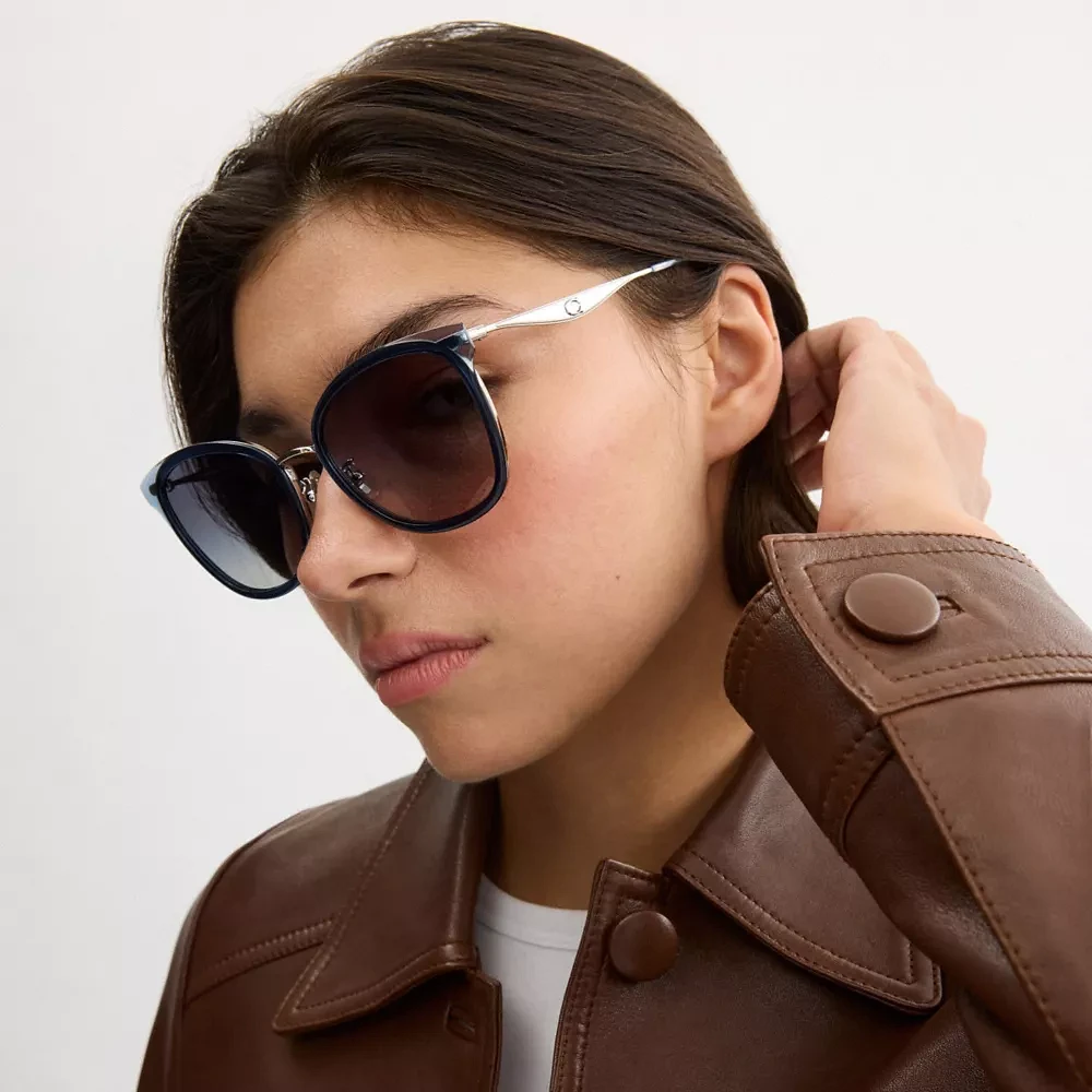 C Hardware Cat Eye Sunglasses