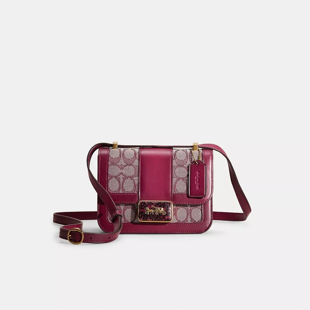 Restored Alie Shoulder Bag In Signature Jacquard With Snakeskin Detail
