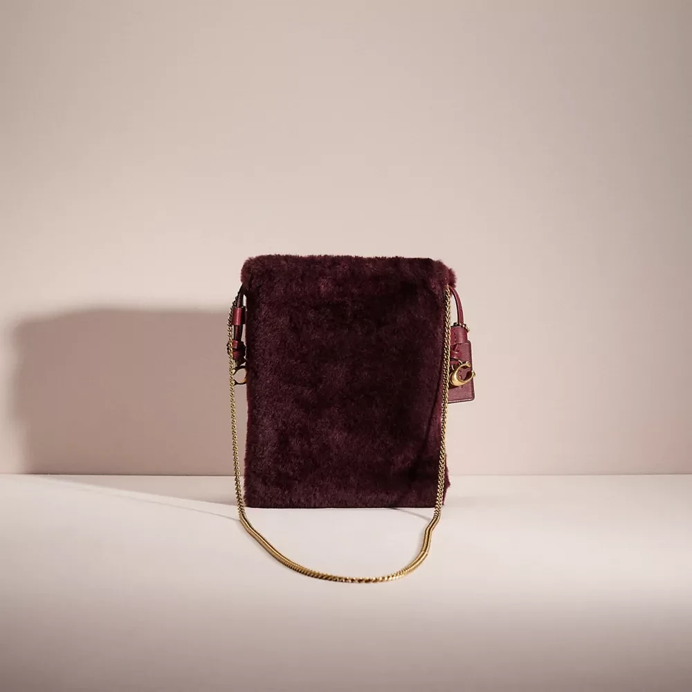 Restored Drawstring Pouch Shearling