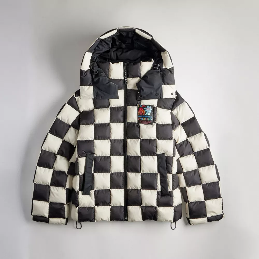 Coachtopia Loop Puffer Jacket With Checkerboard Quilting