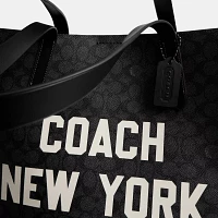 Relay Tote Bag In Signature Canvas With Coach Graphic