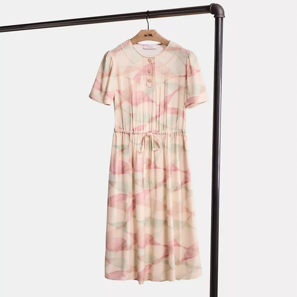 Restored Trompe L'oeil Short Sleeve Dress