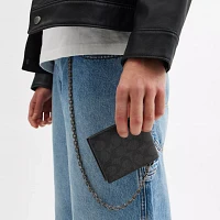 Billfold Wallet With Chain In Signature Canvas