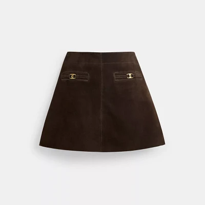 Heritage C Suede Mini Skirt
