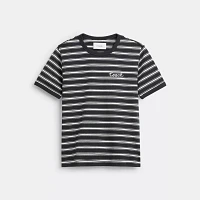Striped Signature Ringer T Shirt Organic Cotton
