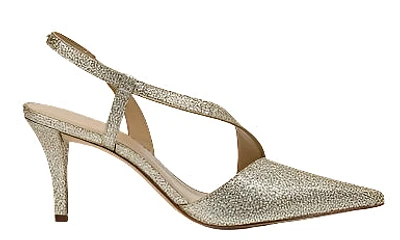 Michael Kors leather Dress Jaida Pump: Gold