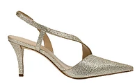 Michael Kors leather Dress Jaida Pump: Gold