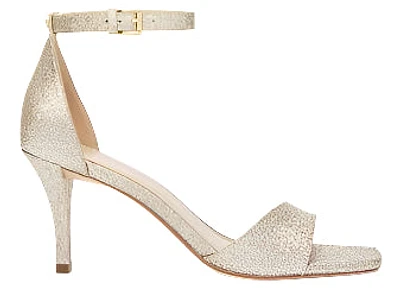 Michael Kors Jaida Metallic Leather Sandal: gold