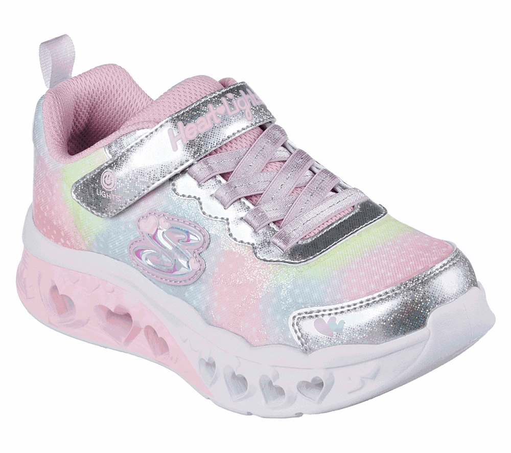 Skechers Girls S Lights Flutter Hearts Sneakers : SMLT