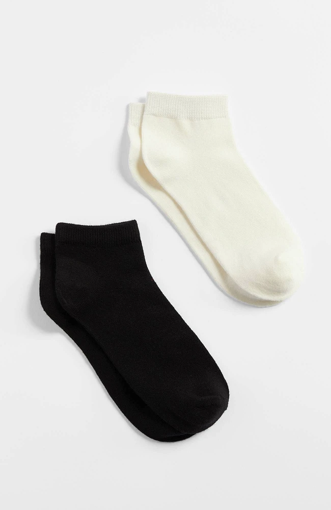 rayon from bamboo-blend ankle socks 2-pair set