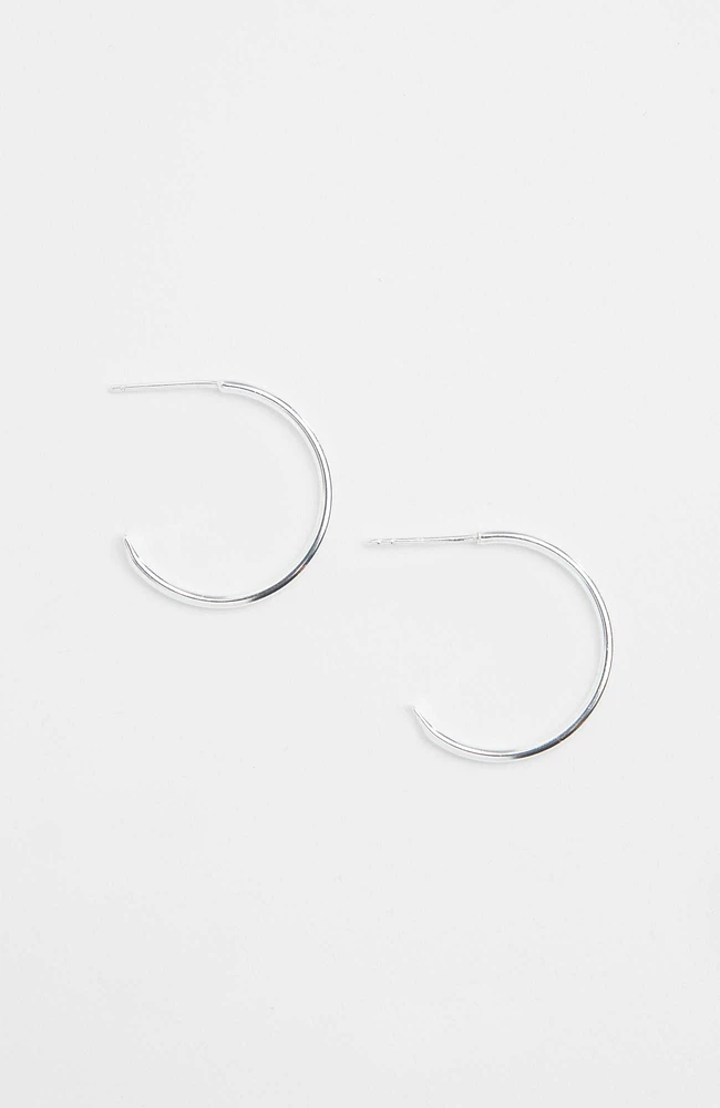 sterling silver hoops