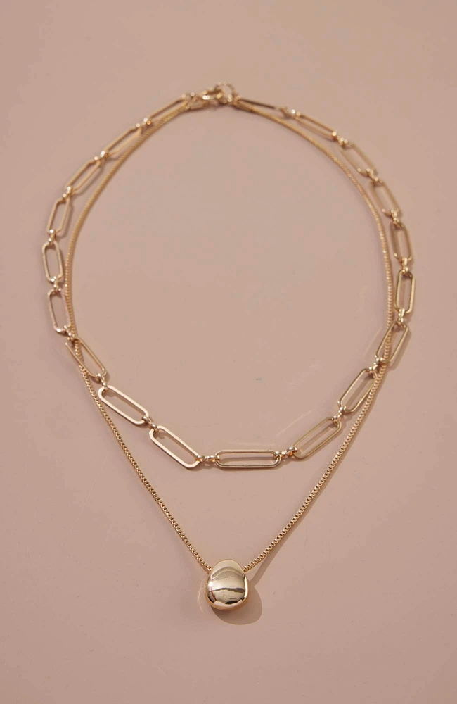 coastal treasures layered necklace