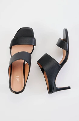 clara double-strap heels