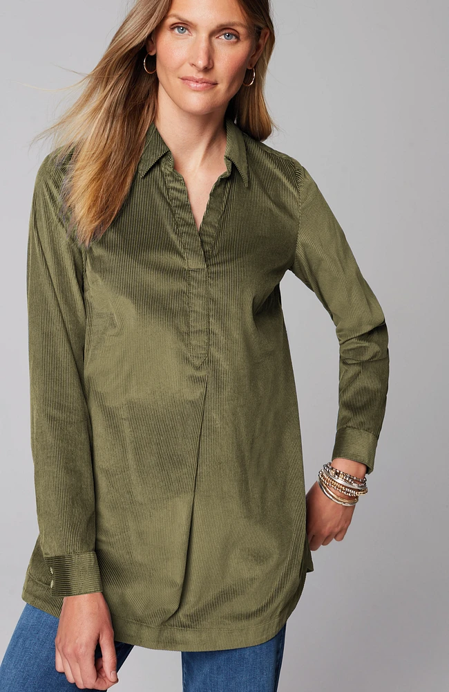 corduroy a-line tunic